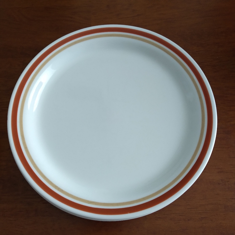 4 Vintage Corelle Chestnut Cinnamon Luncheon Lunch Salad 8 1/2" Plates USA